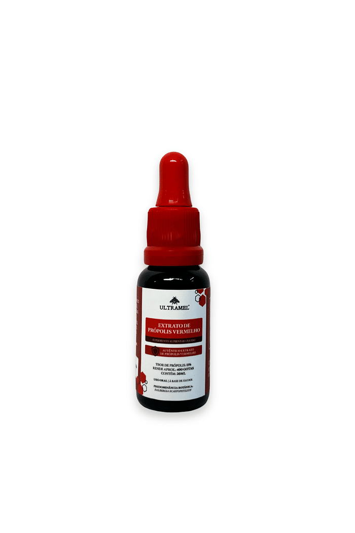 Própolis Vermelho Exótico 11% Base Álcool de Cereais - 20ml