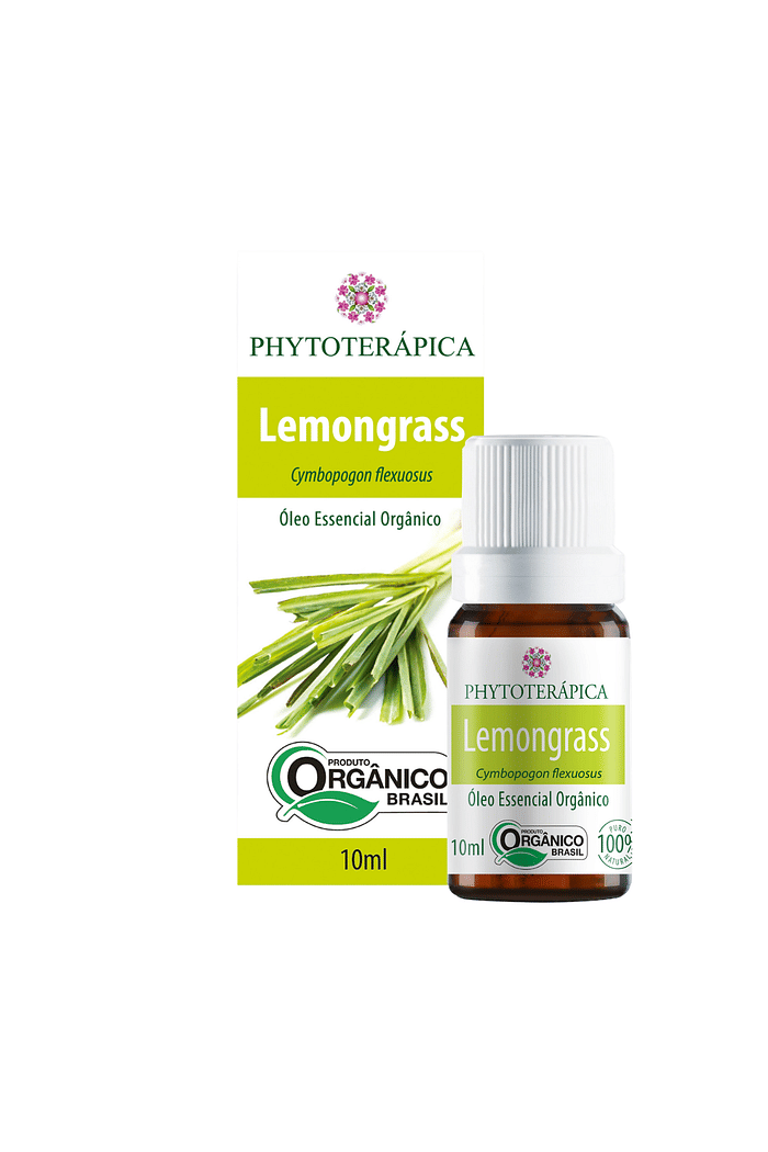 Óleo Essencial Puro de Lemongrass/Capim Limão (Cymbopogon flexuosus) 10ml