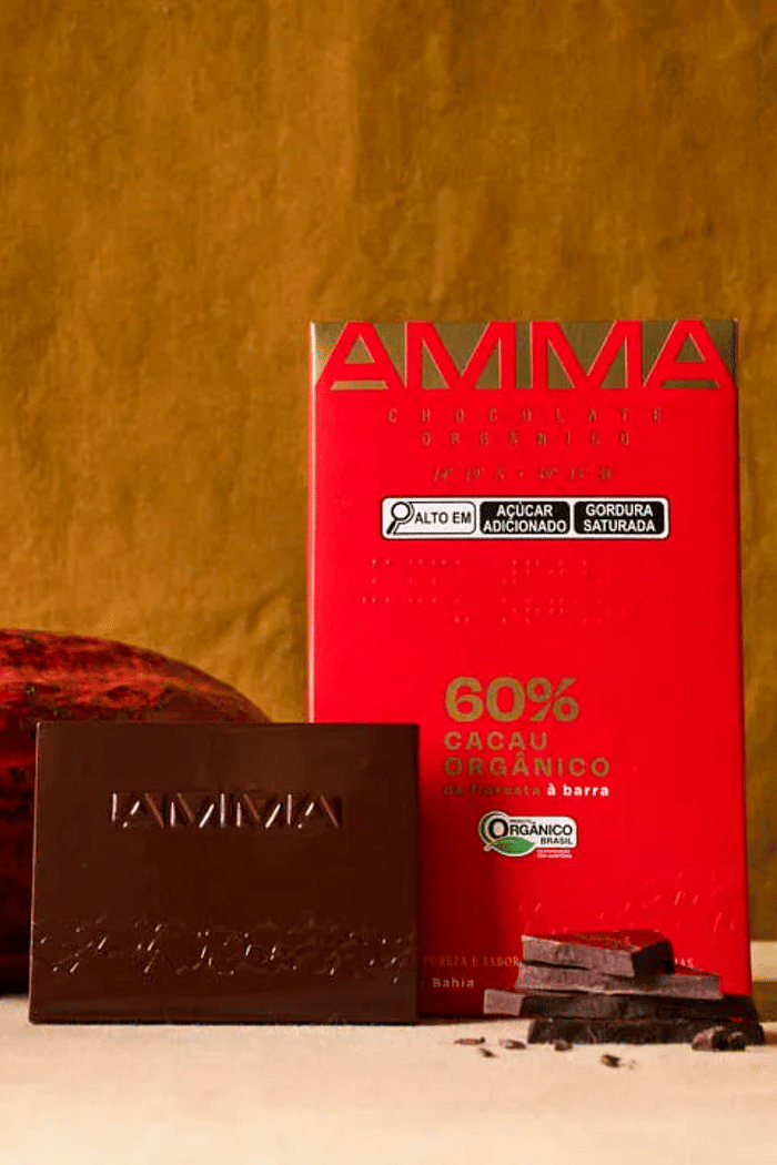 Chocolate Orgânico 60% Cacau AMMA - 80g
