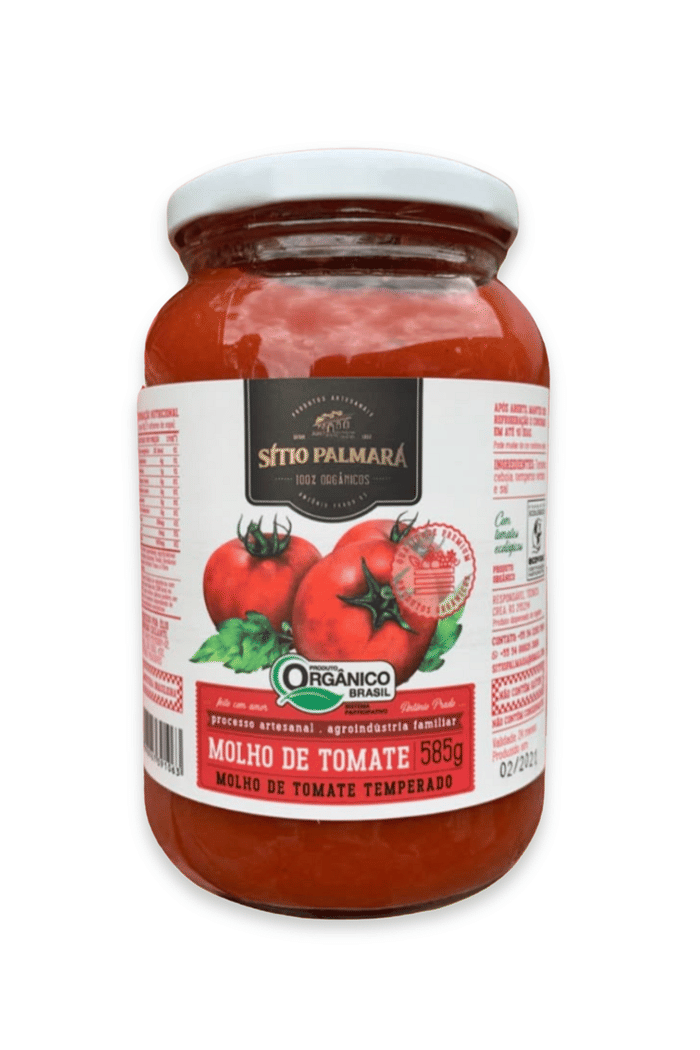 Molho de Tomate Orgânico Temperado – 585g