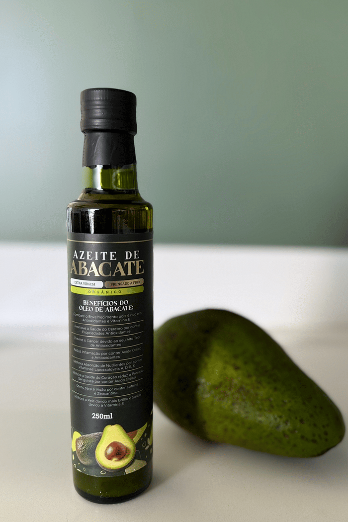 Azeite Abacate Orgânico Extra Virgem Prensado A Frio - 250Ml
