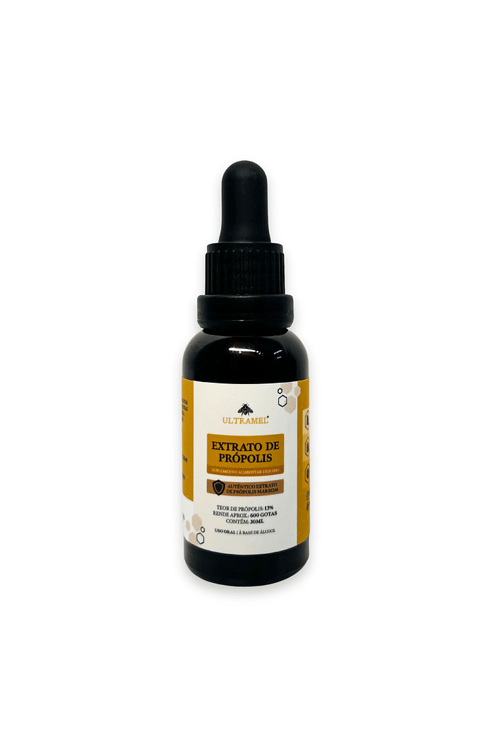 Própolis Marrom 13% Base Álcool de Cereais - 30ml