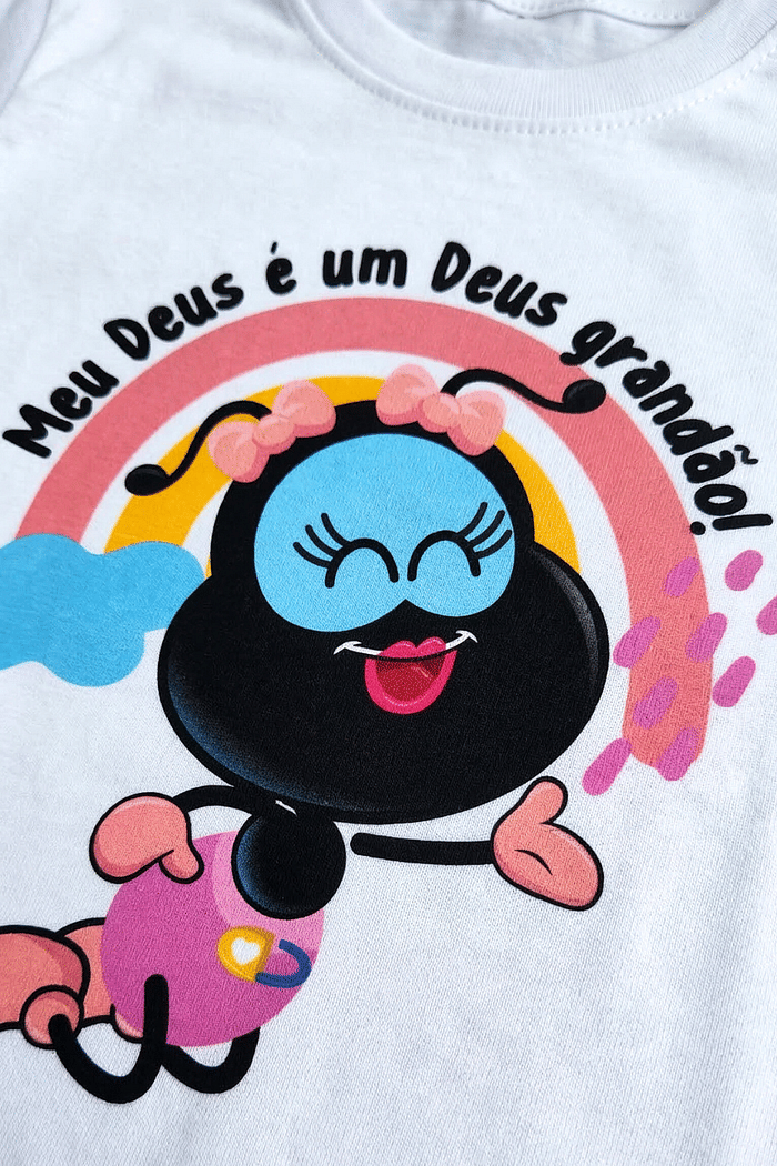 CAMISETA DEUS GRANDÃO MANGA LONGA FEMININA