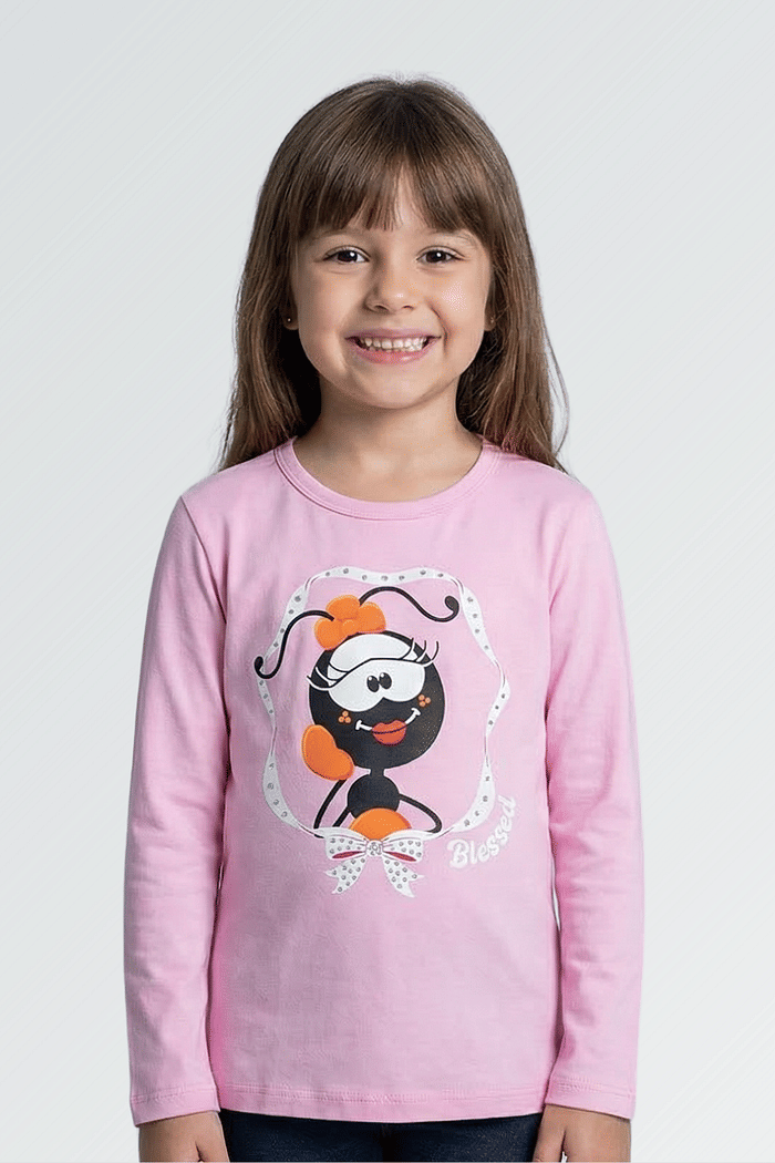 CAMISETA KIDS BLESSED MANGA LONGA