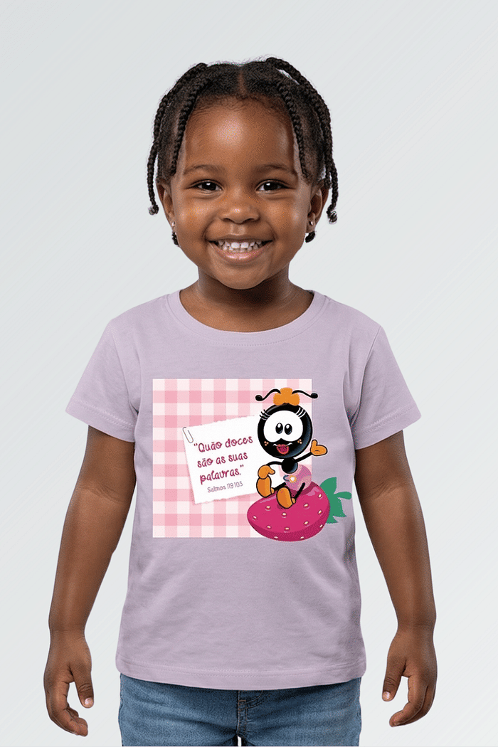 CAMISETA DOCES PALAVRAS MANGA CURTA