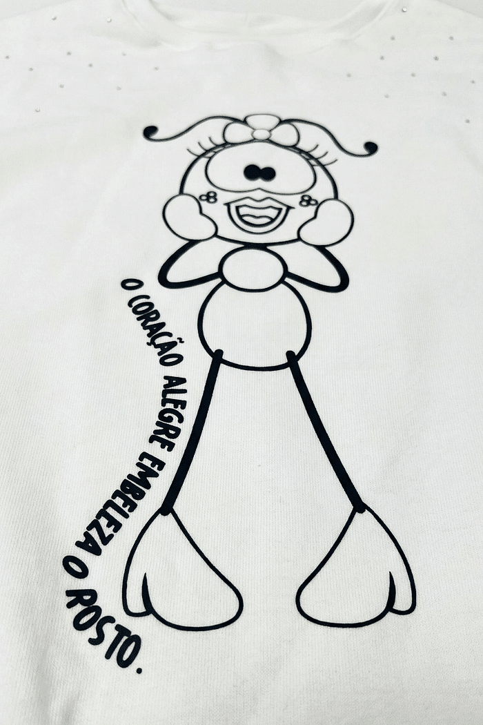MOLETOM O CORAÇÃO ALEGRE FEMININO
