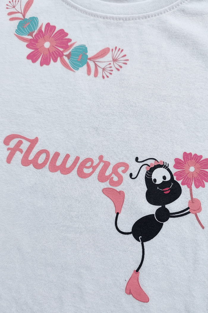 CAMISETA FLOWERS FEMININA MANGA LONGA