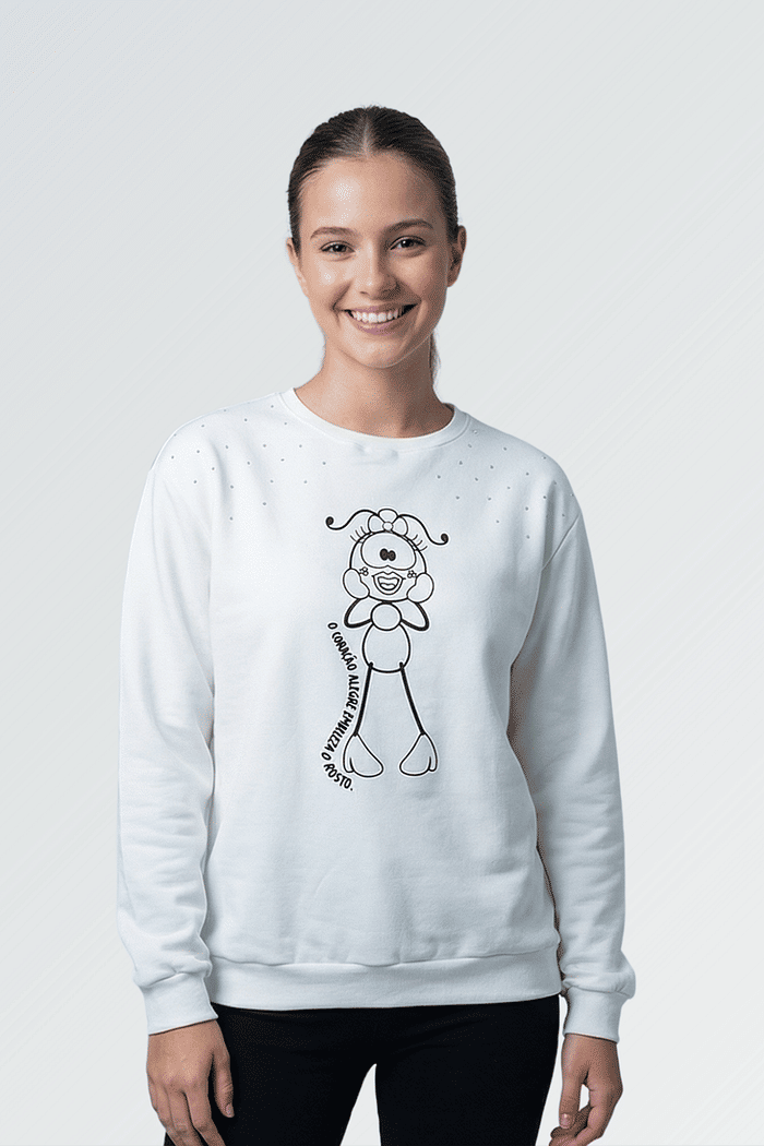 MOLETOM O CORAÇÃO ALEGRE FEMININO