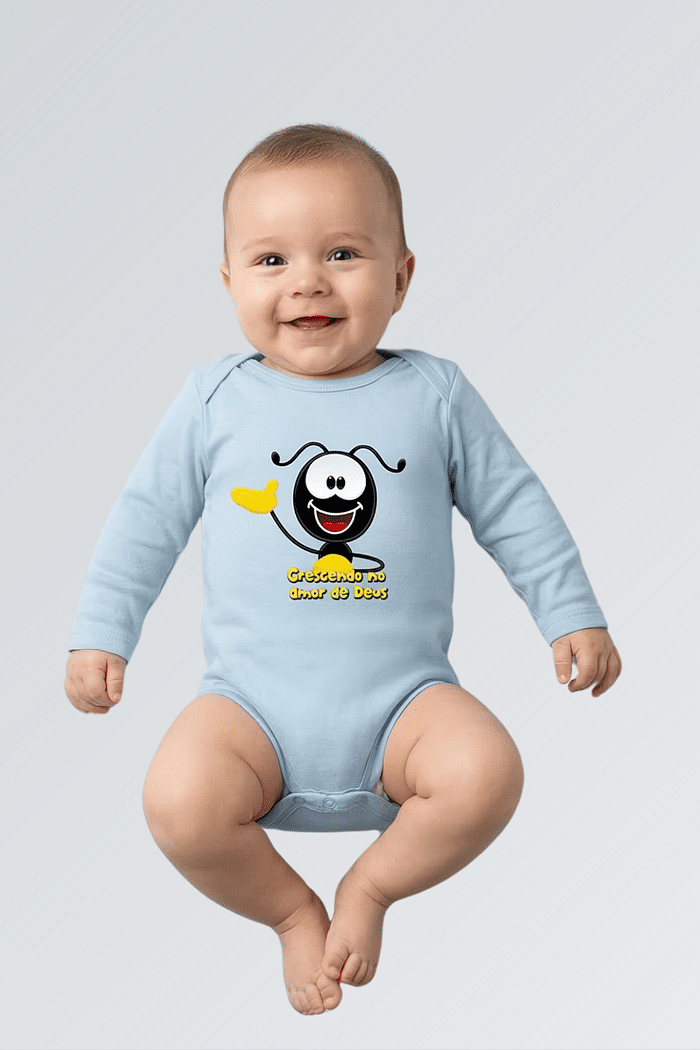 BODY CRESCENDO NO AMOR DE DEUS MANGA LONGA