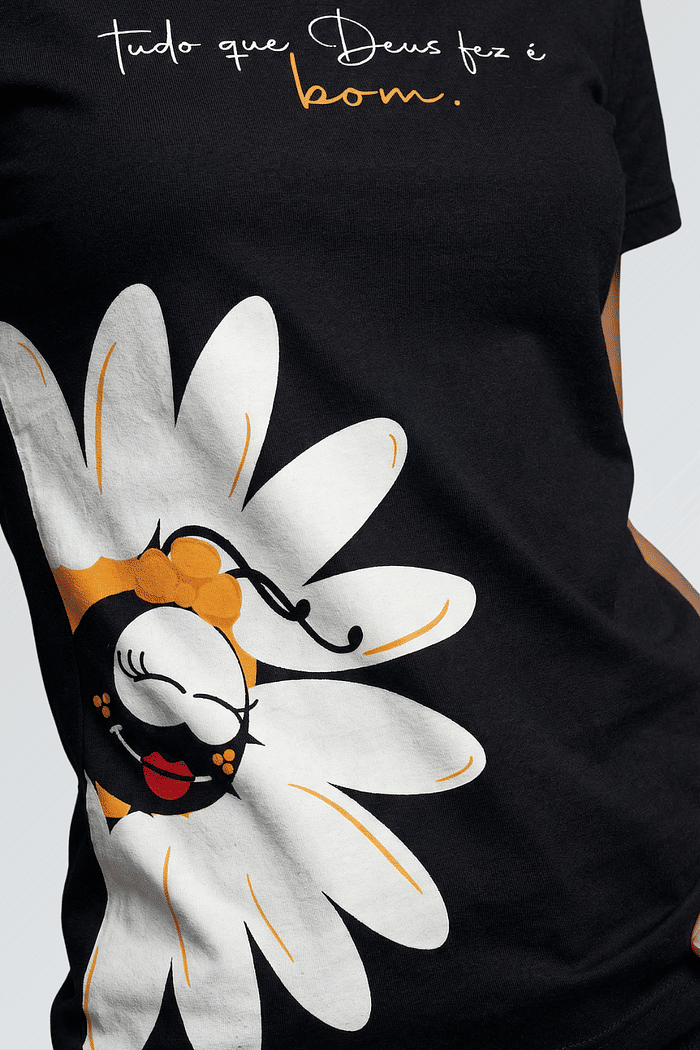 BABY LOOK TUDO QUE DEUS FEZ É BOM FEMININA