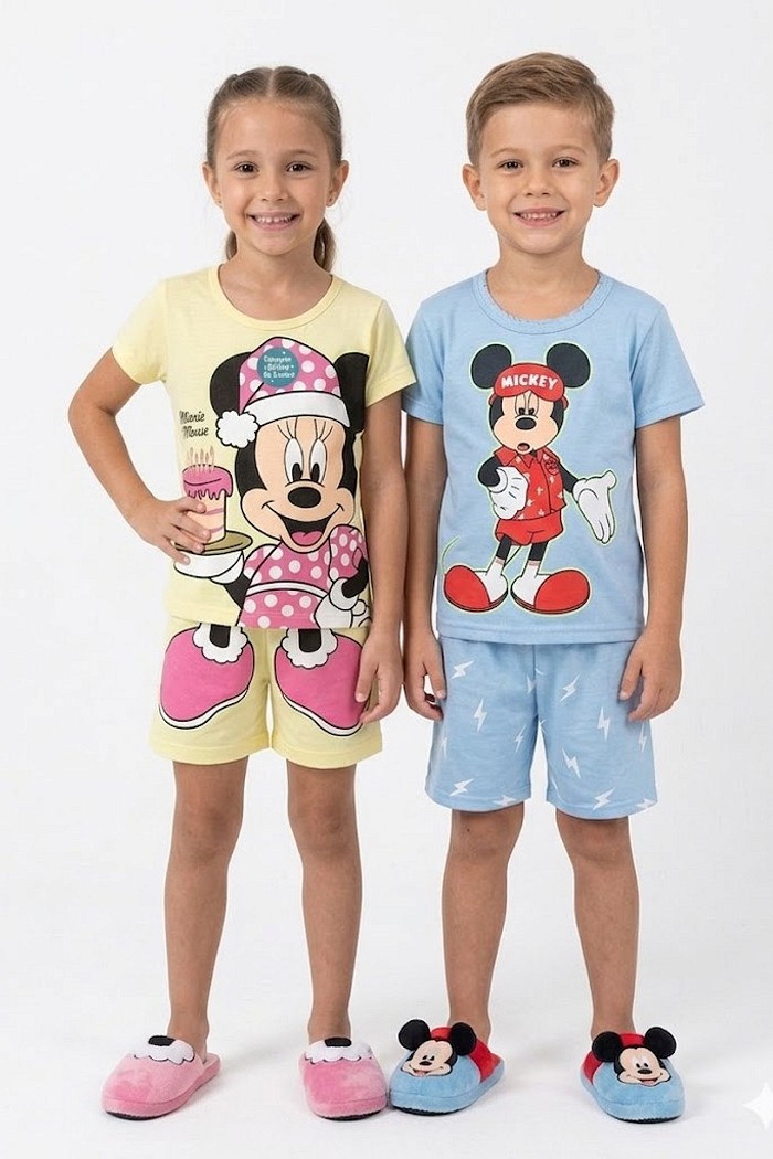 PIJAMA MIA KIDS VERAO MISTO BRILHA NO ESCURO 2X10