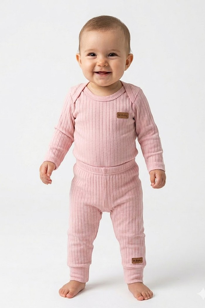 CONJ BODY E MIJÃO SUEDINE CANELADO M/L 100% ALGODAO FEMININO