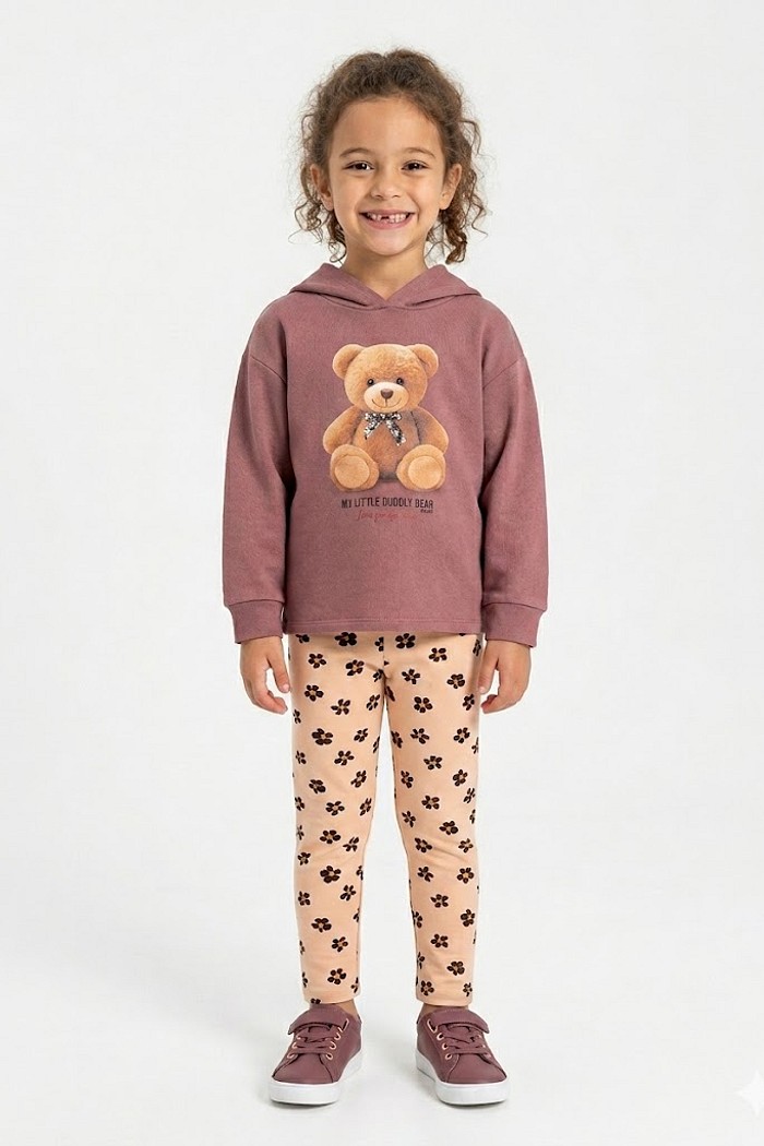 CONJUNTO FEMININO ELIAN MOLETOM COM CAPUZ E LEGGING