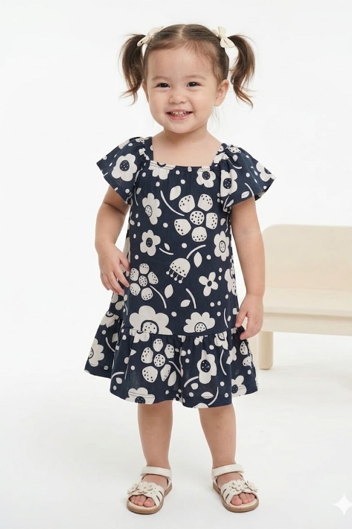 VESTIDO KYLY MARINHO E BRANCO FLORIDO 03