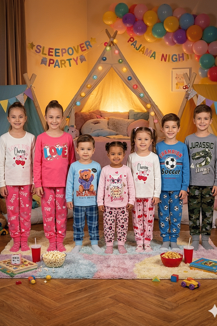 PIJAMA PIQUIRI BRILHA NO ESCURO ML 4X8