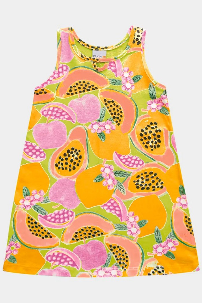 VESTIDO FAKINI MALHA REGATA FRUTAS 01