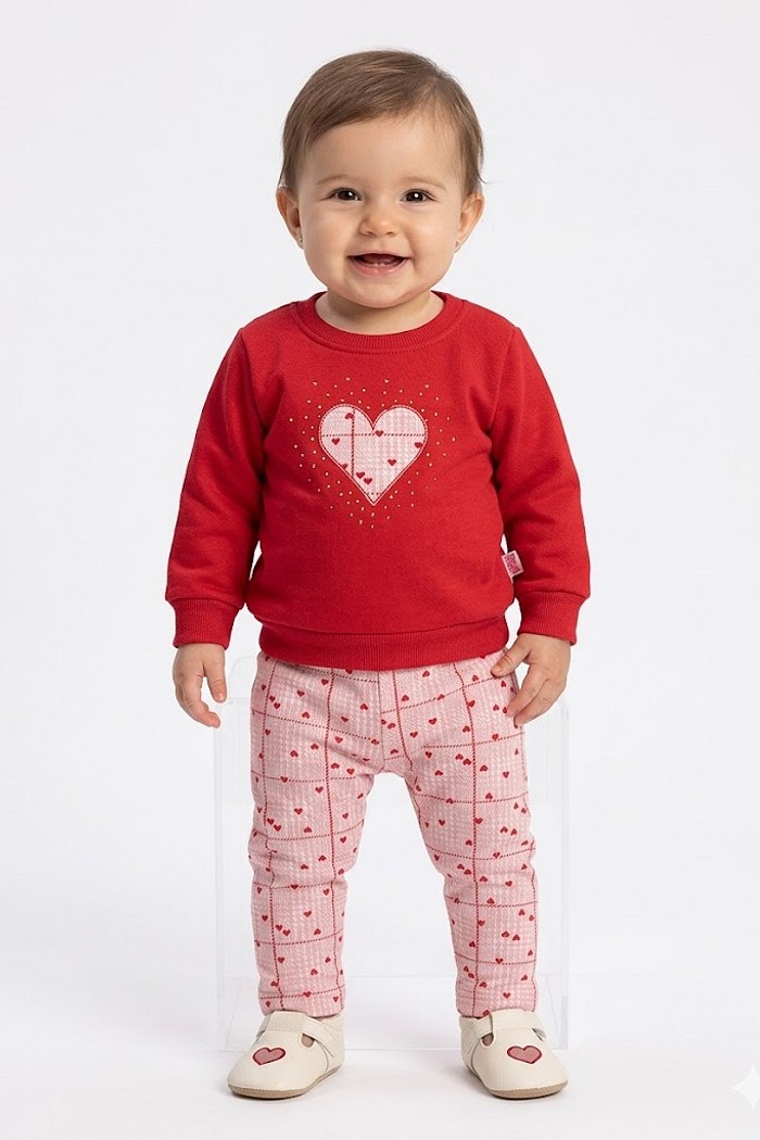 CONJ FEM BRINCAR E ARTE BLUSAO MOLETOM E LEGGING ESTAMPADA