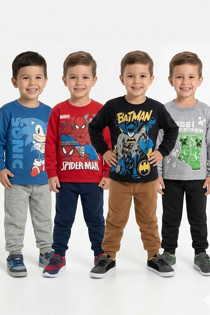 CONJ MOLETOM PERSONAGENS MASCULINO