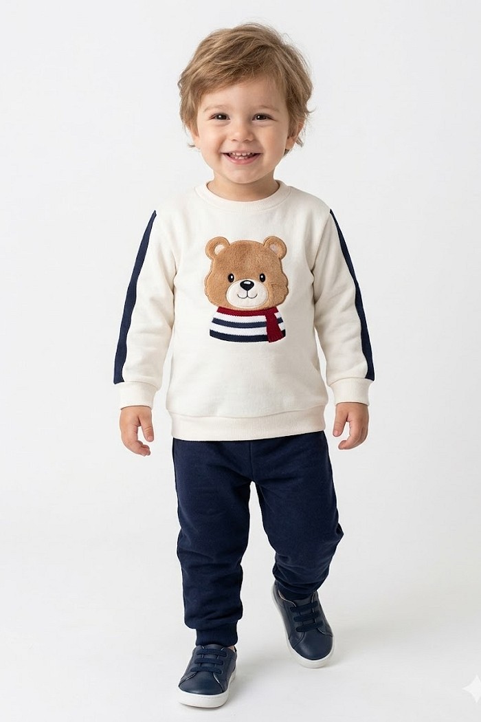 CONJ MAS TILEESUL CASACO URSO  E CALÇA MOLETOM