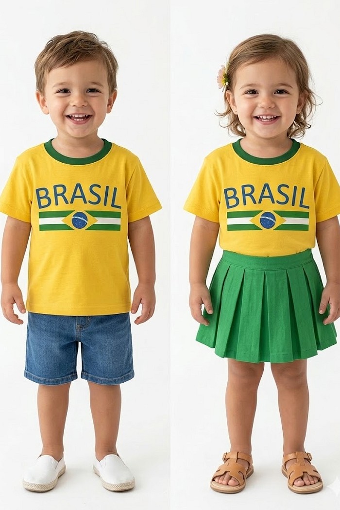 BLUSA DO BRASIL AMARELA