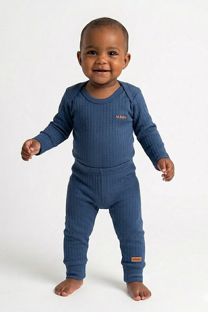 CONJ BODY E MIJÃO SUEDINE CANELADO M/L 100% ALGODAO MASCULINO