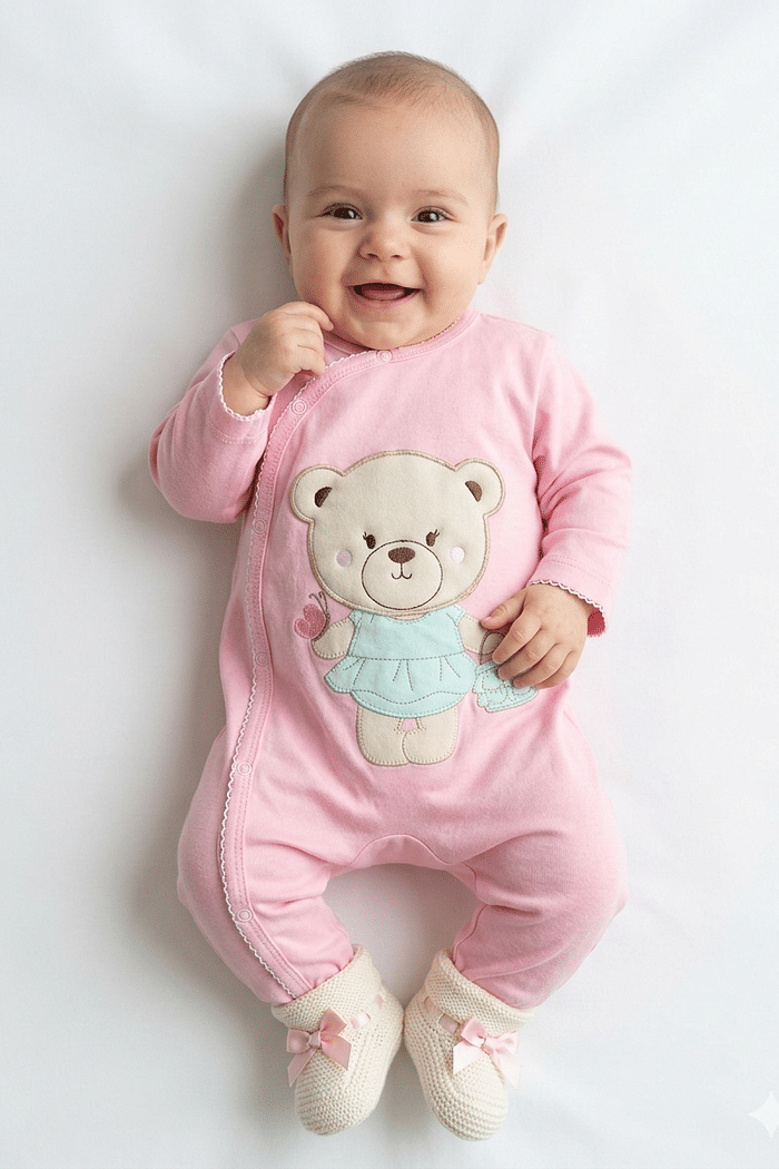 MACACAO M.BABY BORDADO COM BOTÃO