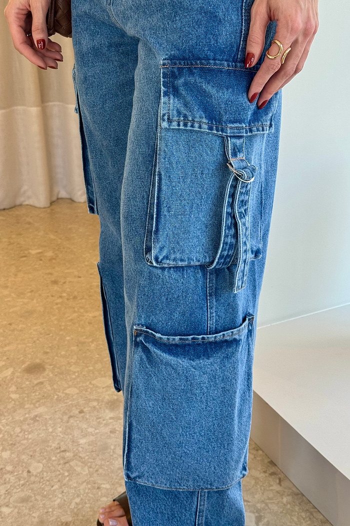 Calça Jeans Cargo Bianca