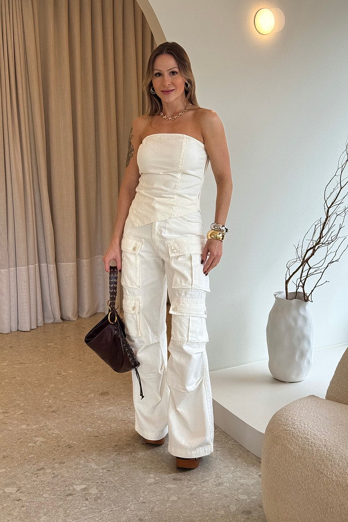 Calça Jeans Cargo Carol