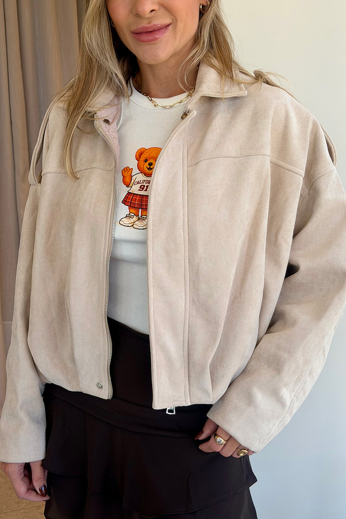 Jaqueta Suede Romena