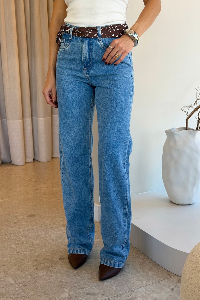 Calça Jeans Wide Leg Julieta