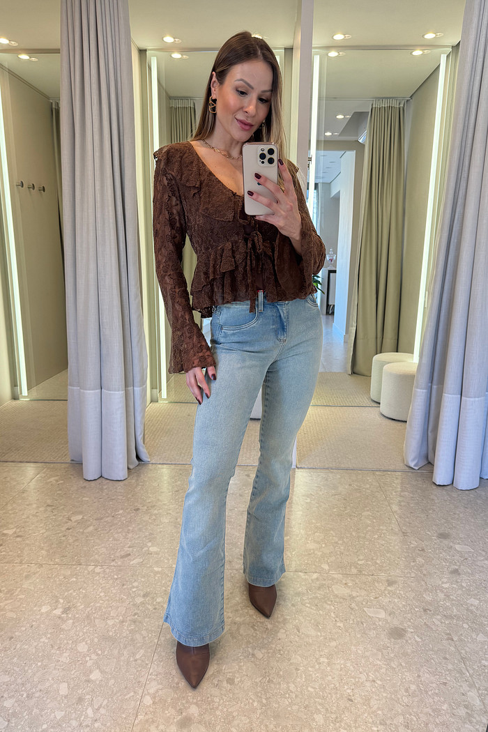 Calça Jeans Flare Kate