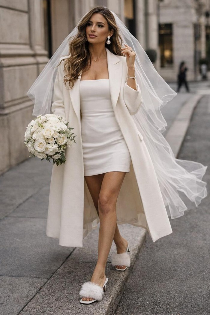 Tamanco de salto branco