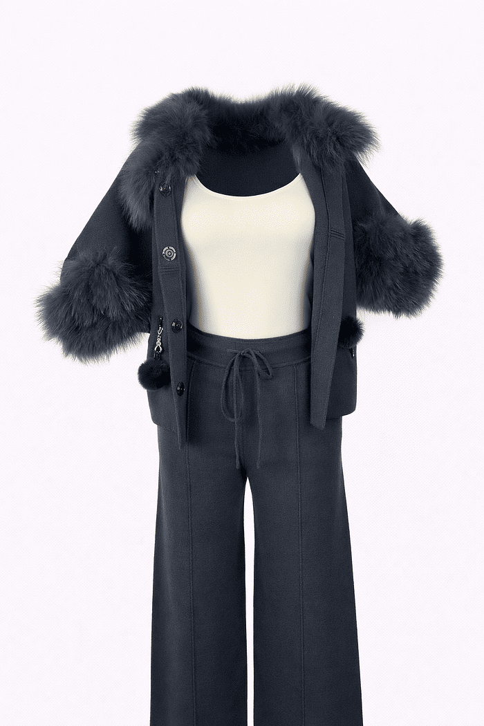 Conjunto Juju Costa manga de pelo