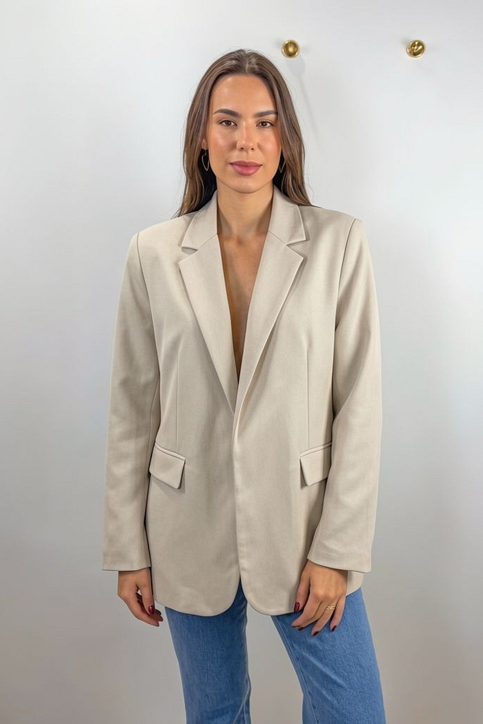 Blazer oversized bege