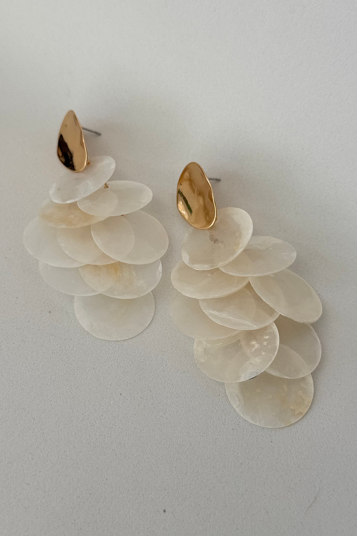 Brinco cascata madrepérola