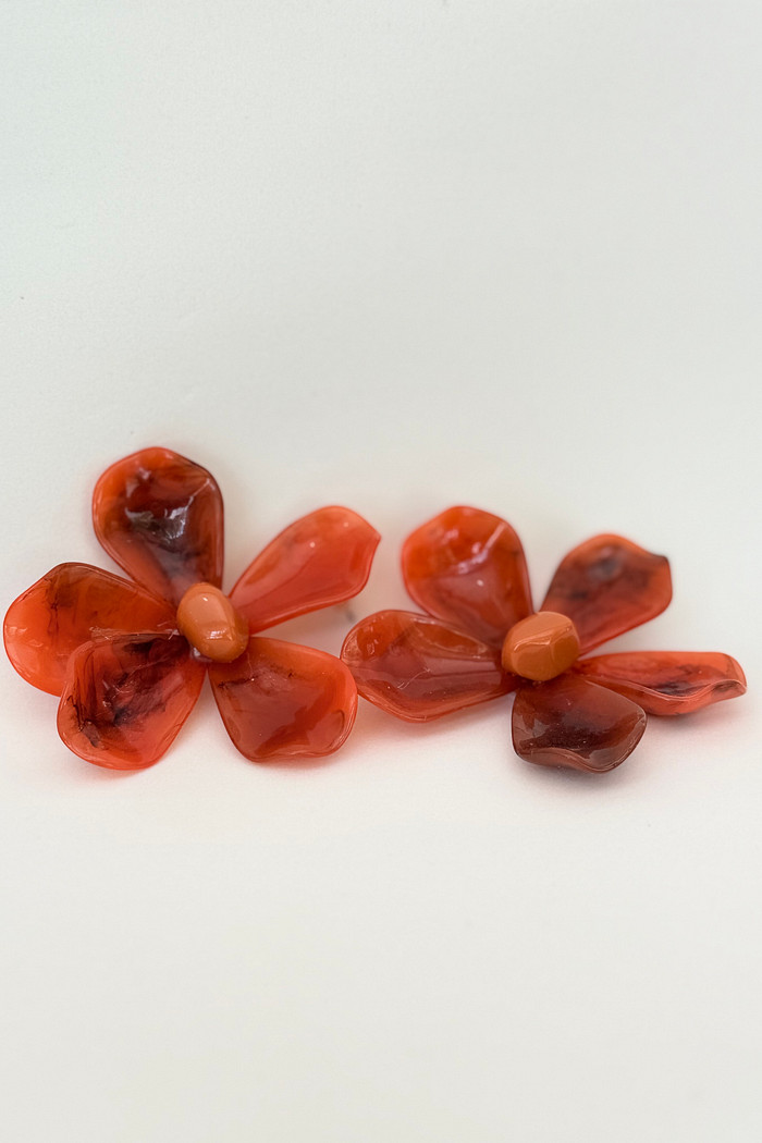 Brinco de acetato laranja