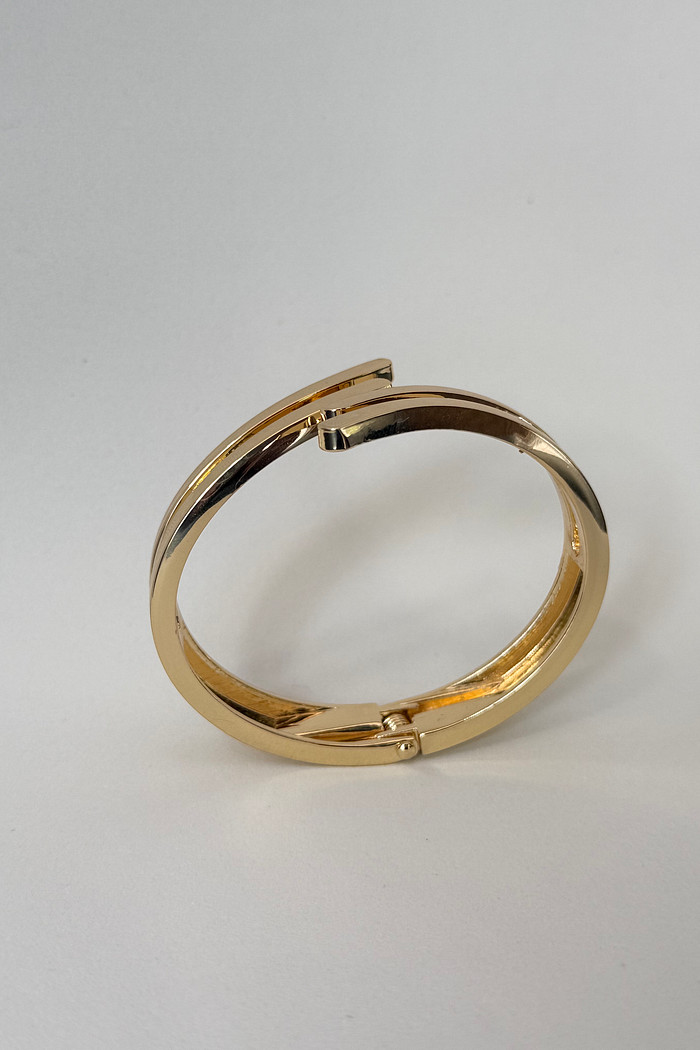 Bracelete dourado organico