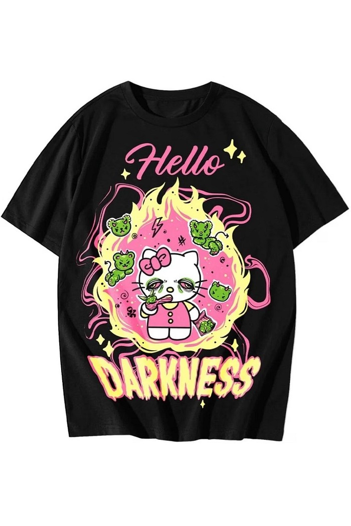 CAMISETA HELLO DARKNESS