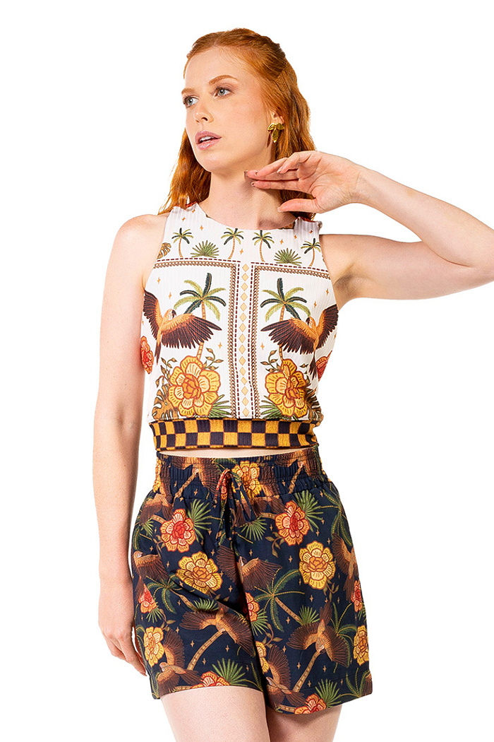 Short Atena Resort Tucano Barra Noite