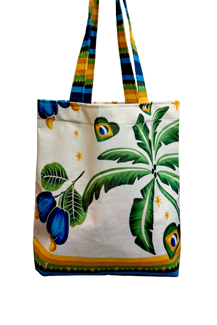 Acessório Bolsa Rosinha Estampado Motivos Tropicais Br