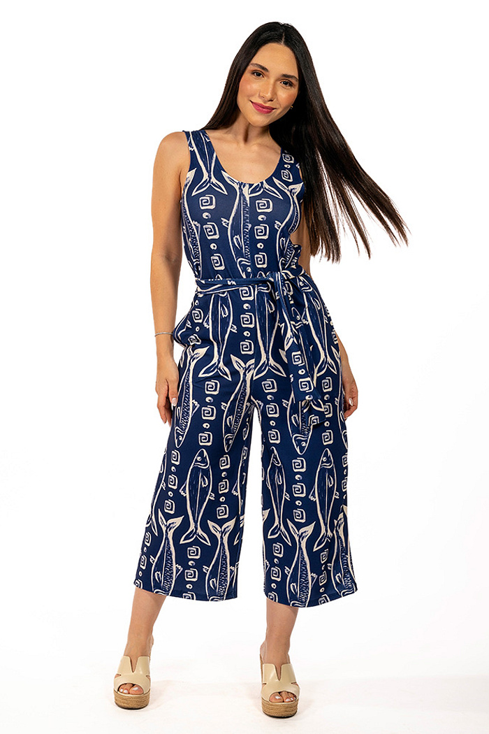 Macacão Bambú Maxi Peixes