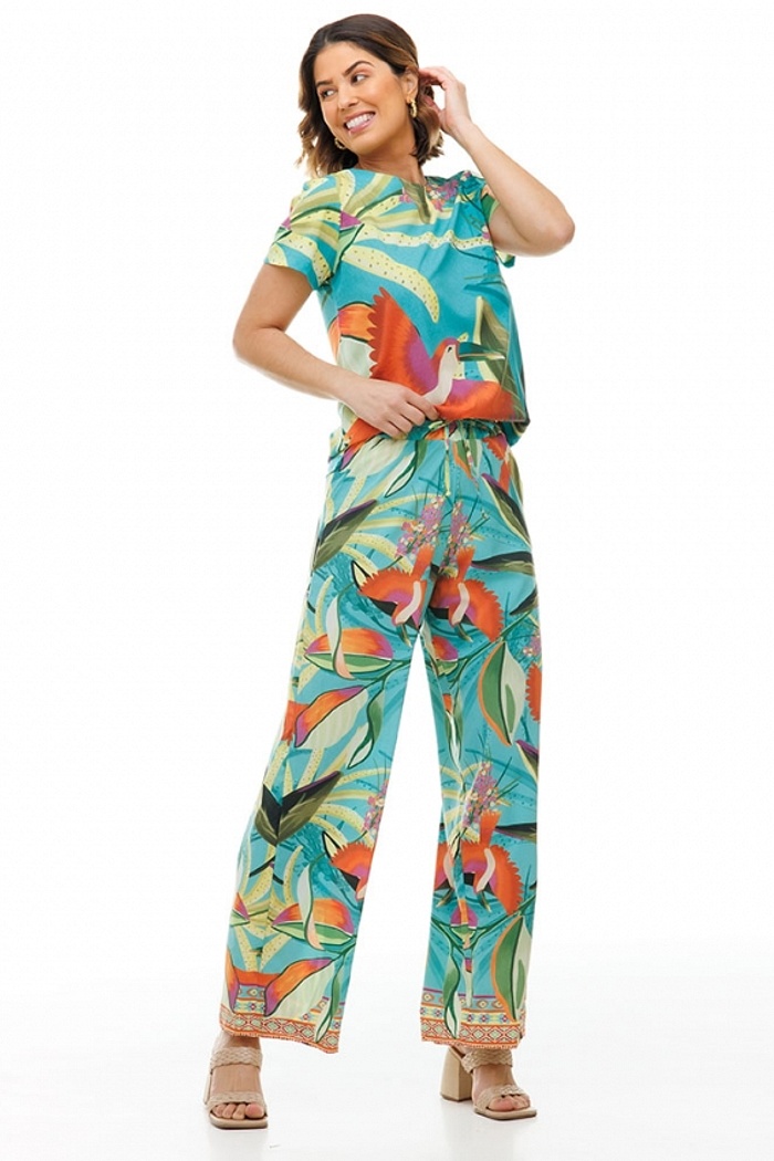 Blusa Atena Tucano Color Turquesa