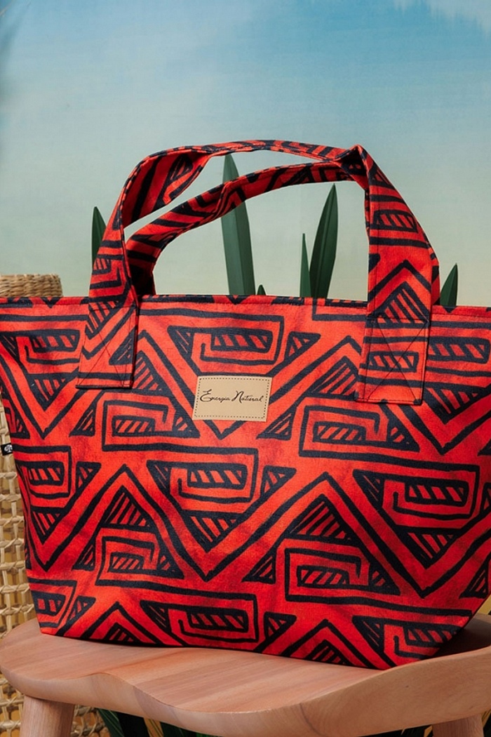 Bolsa Praia Indígena Fundo Telha