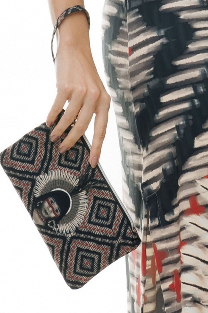 Carteira Eco Índia Vermelho e Preto