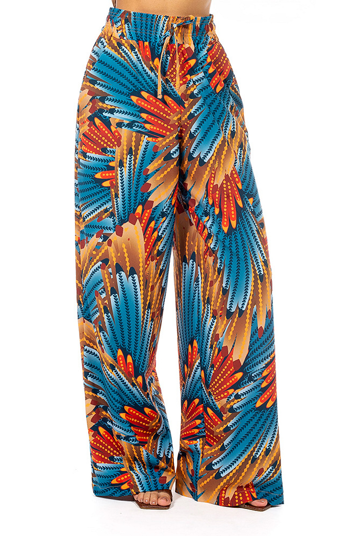 Calça Ampla Atena Araras Paraiso Floral