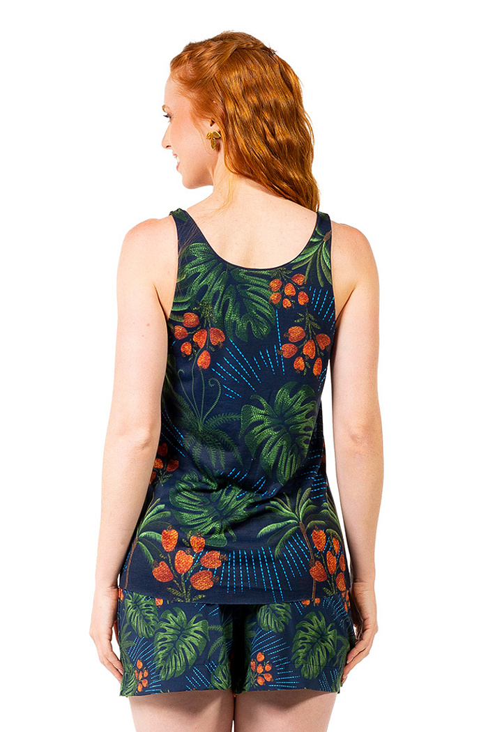 Regata Summer Arara Bordado Barra