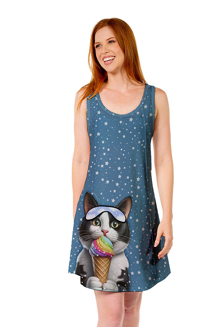 Camisola Adulto Feminino Ice Cat