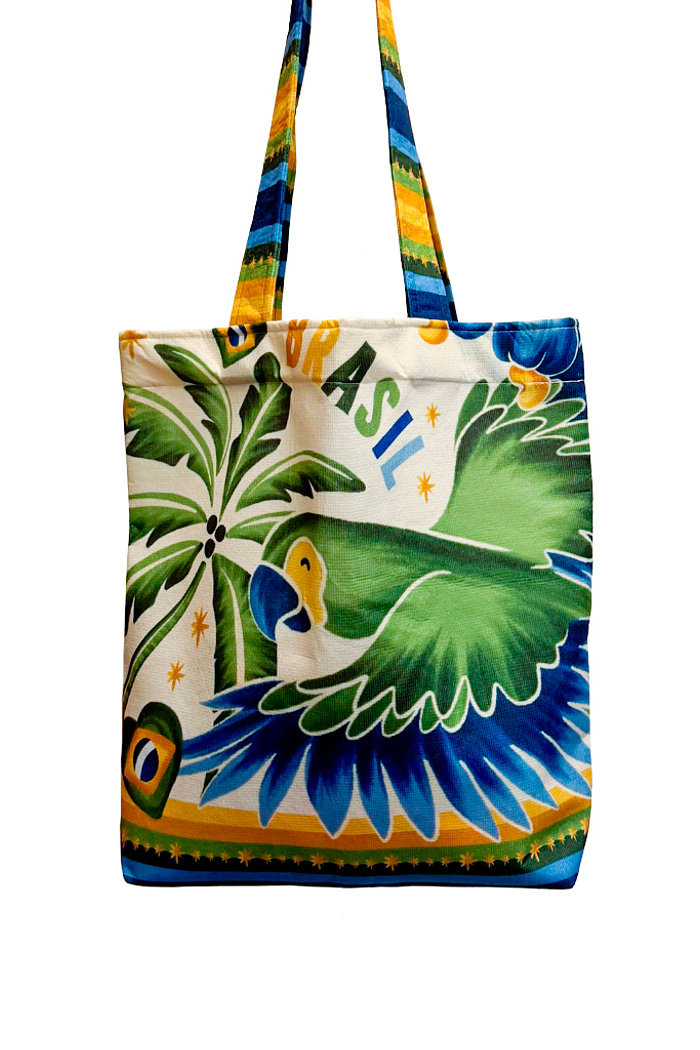 Acessório Bolsa Rosinha Estampado Motivos Tropicais Br