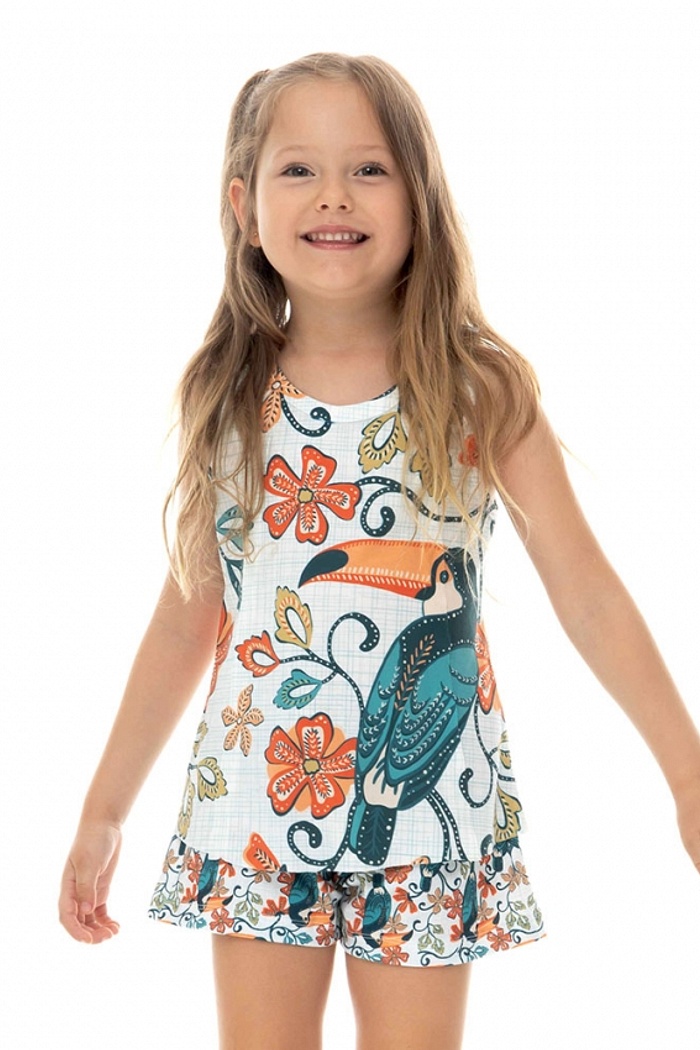 Conjunto Pijama Infantil Feminino Maxi Tucano