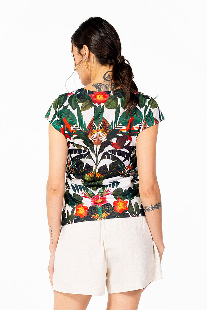 Baby Look Florata Tucaninhos